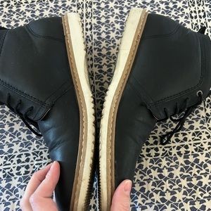 Black Leather Men's Boots